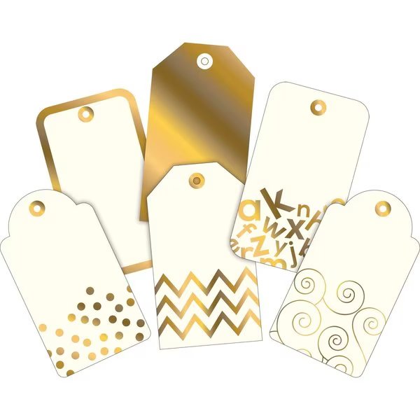 24K Gold Decorative Accents, Multi-Design Set, 36/Set, Barker Creek, Mfr#: 2210